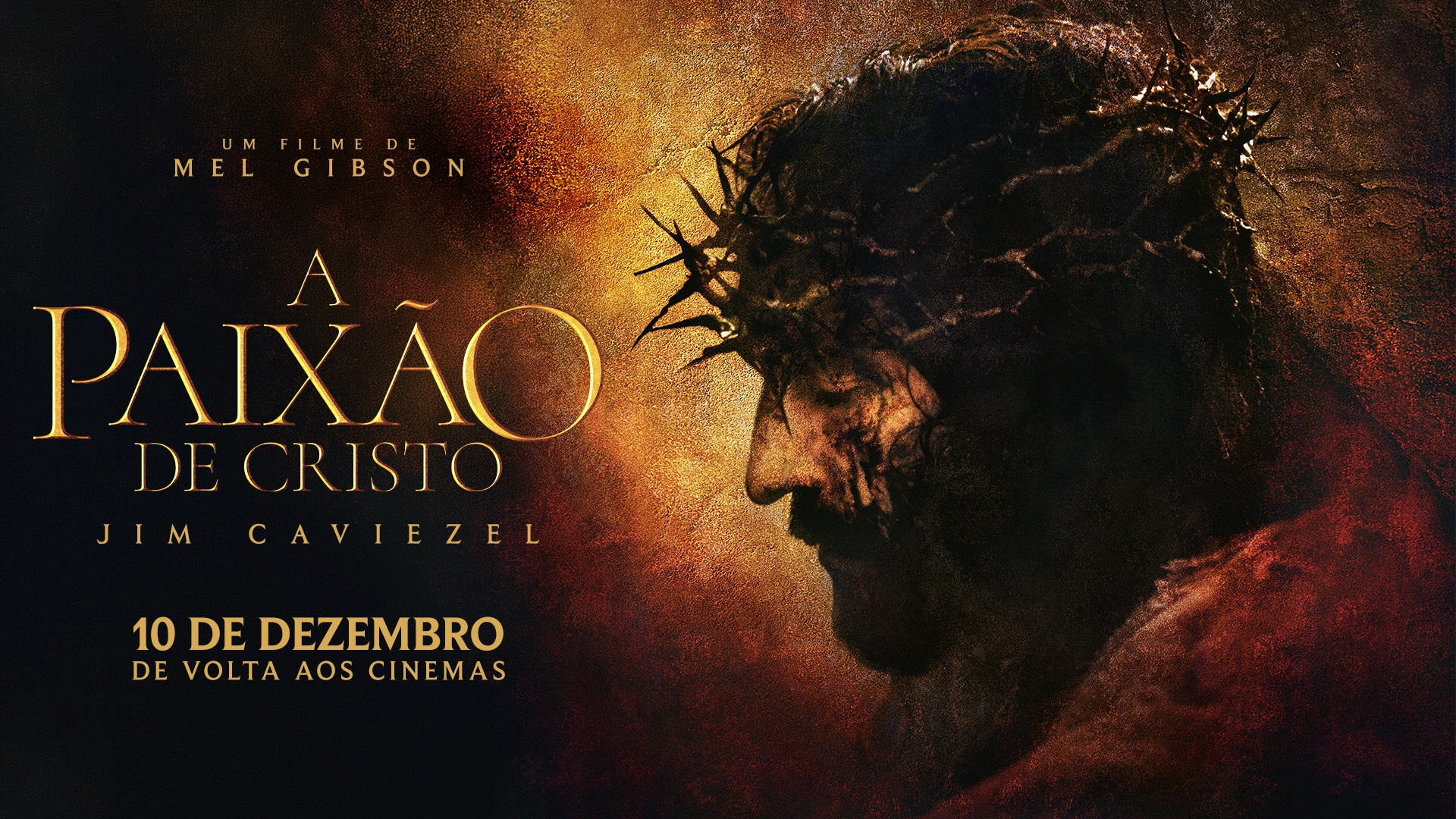 A Paixão de Cristo terá relançamento nos cinemas brasileiros em dezembro de 2026